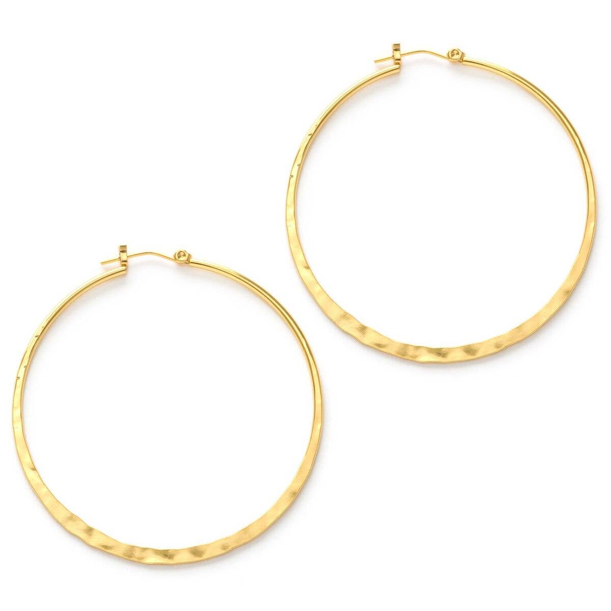 1.5" Hammered Hoops