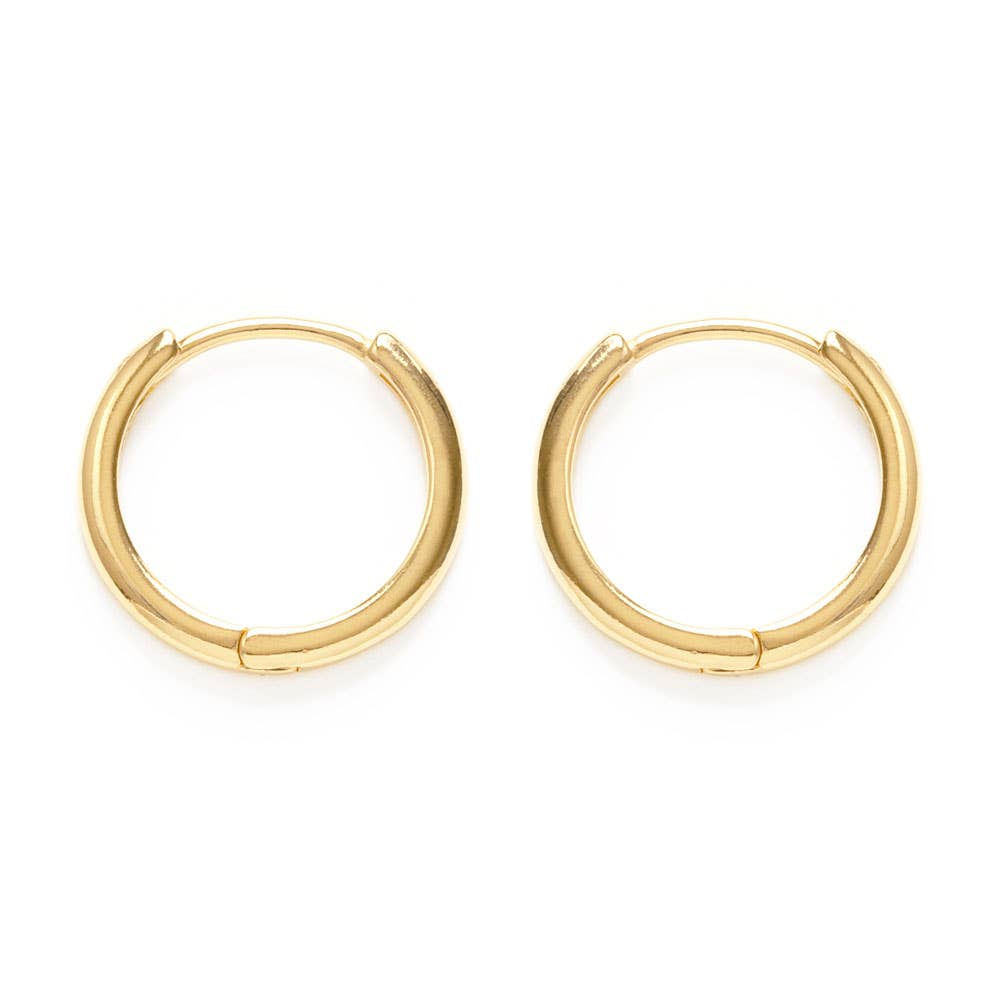 Small Huggie Hoops - 3/4 inch