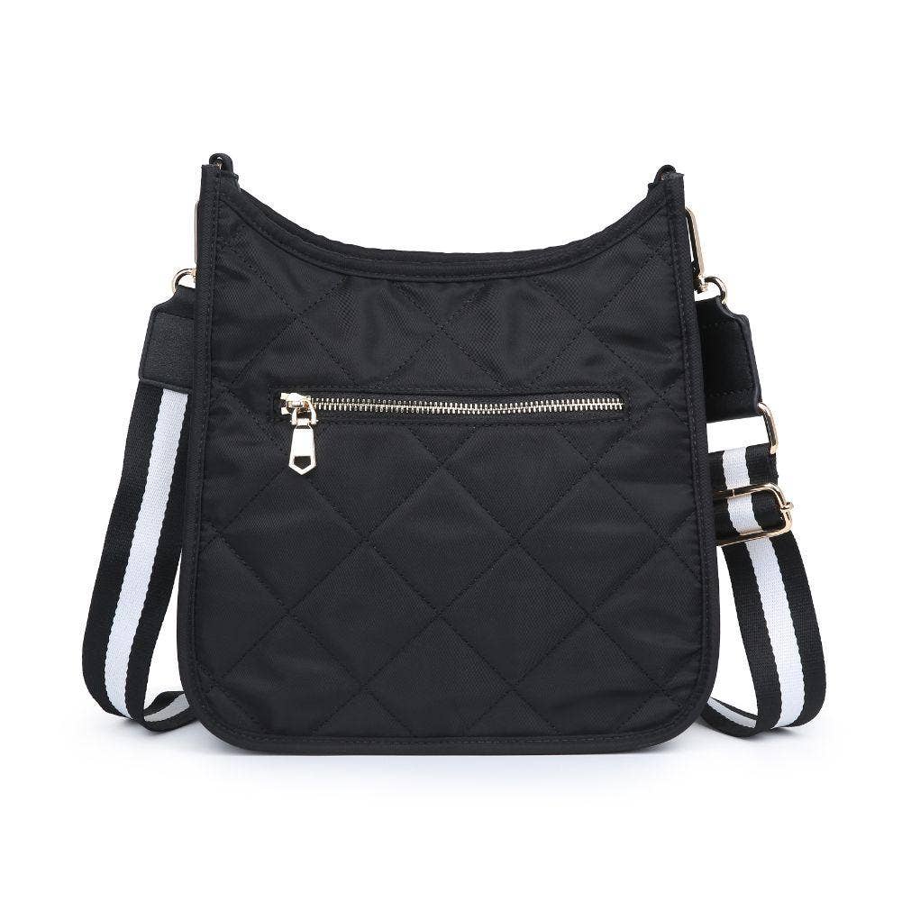 Motivator Quilted Nylon Crossbody, in Nude