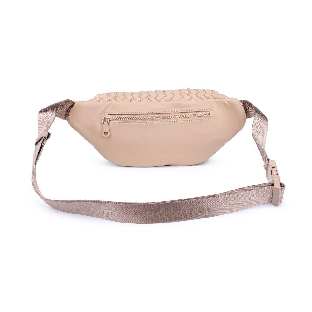 Woven Neoprene Belt Bag, in Silver, by Aim High