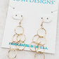 Gold Over Sterling Silver Spheres Earrings