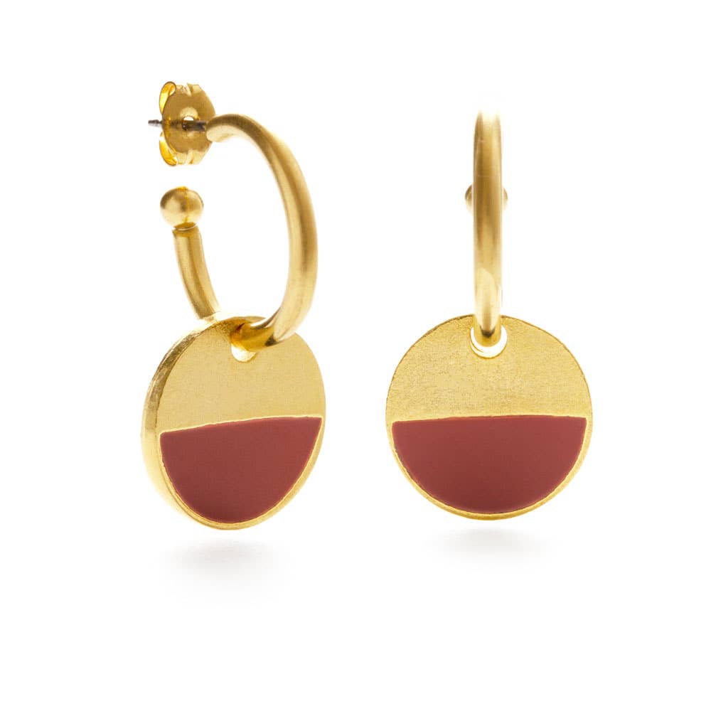 Horizon Earrings, in Gold & Canyon