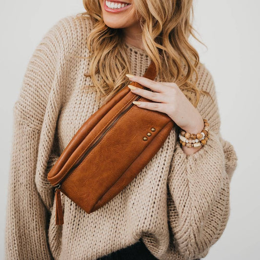 Whitley Waist Crossbody Bag, in Brown