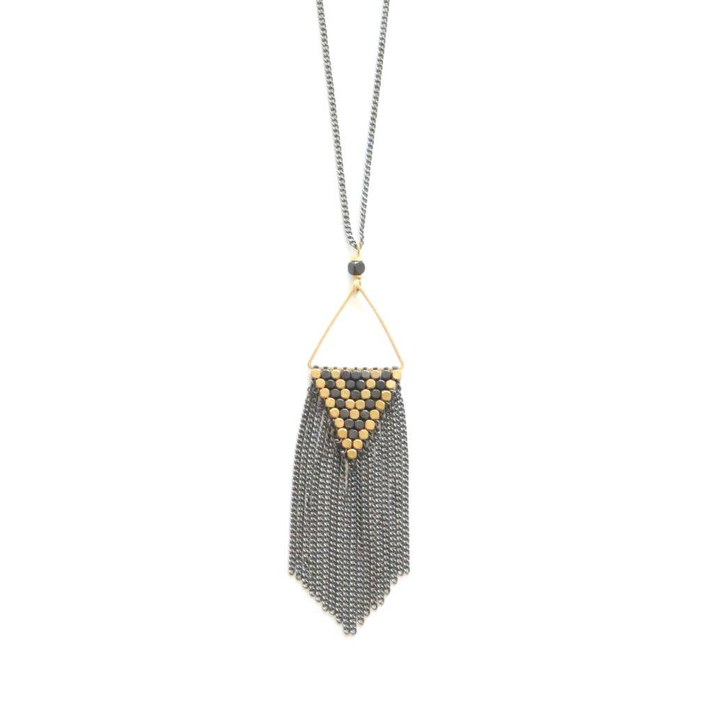 Triangle Fringe Necklace