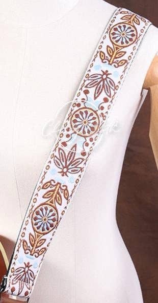 Crossbody Guitar Strap - Hip Hippie Pattern