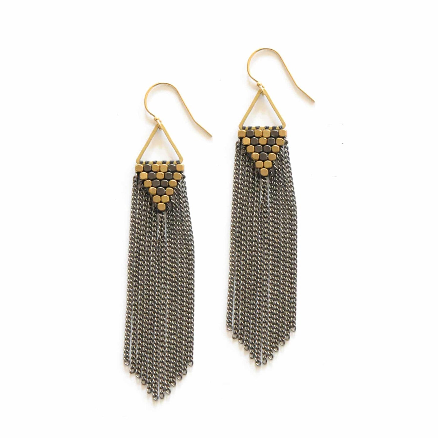 Triangle Fringe Earrings