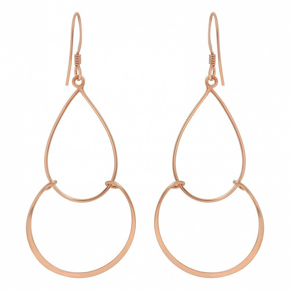 Chandelier Earrings in Rose Gold