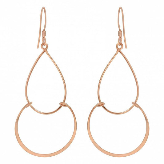 Chandelier Earrings in Rose Gold