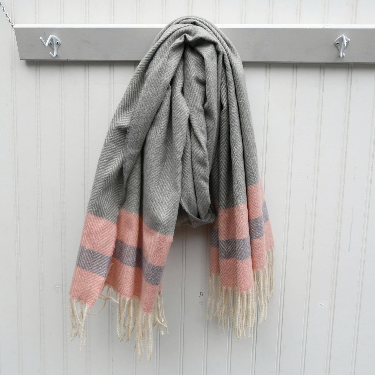 Pastel Stripes Super Soft Scarf, in pink