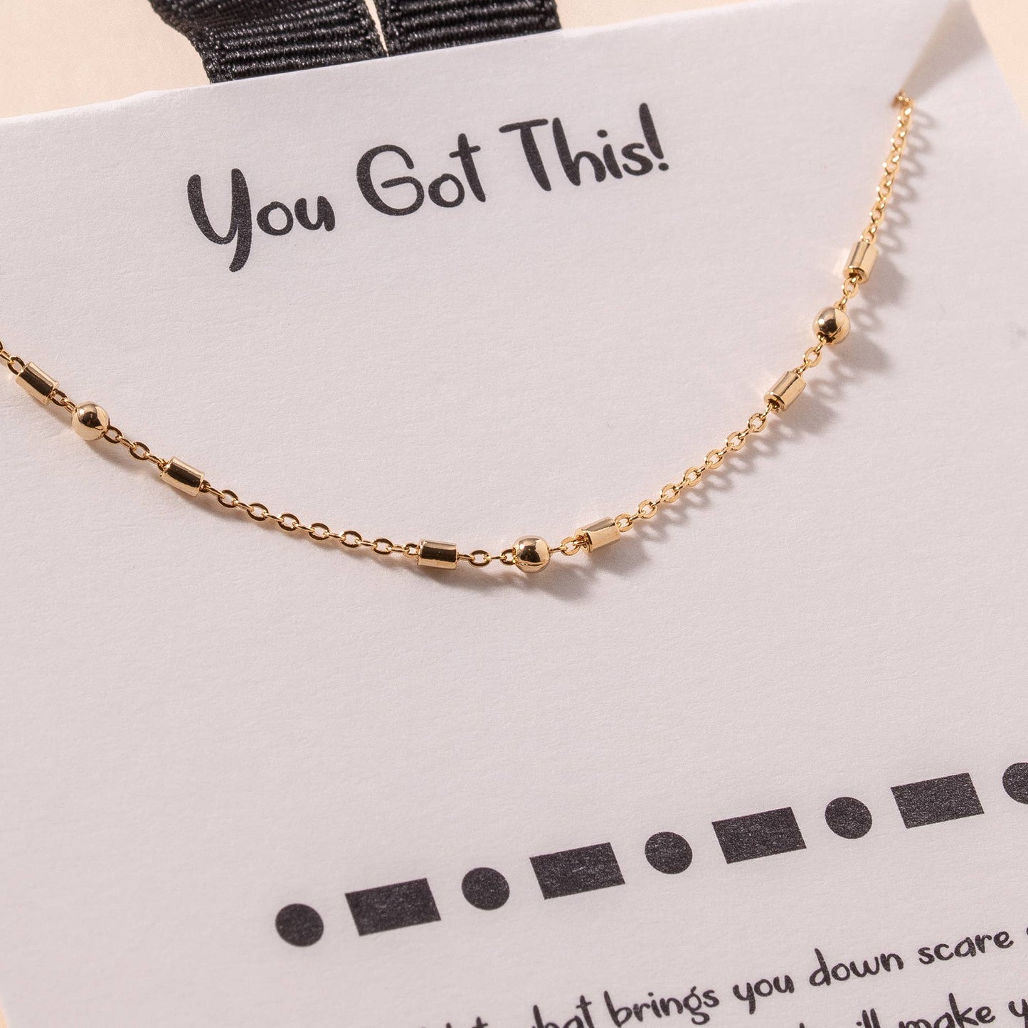 "You Got This" Morse Code Necklace