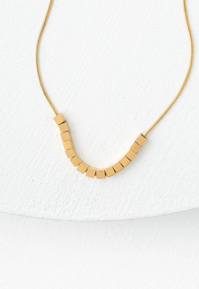 Always Chic Gold Bar Necklace