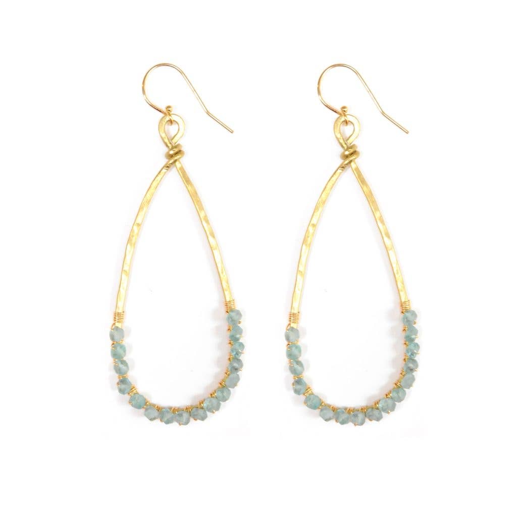 Tara Earrings, in Apatite