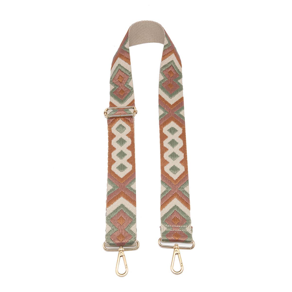 Bohemian Guitar Strap, in Camel & Sage